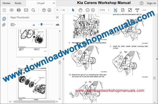 Kia Carens Workshop Manual